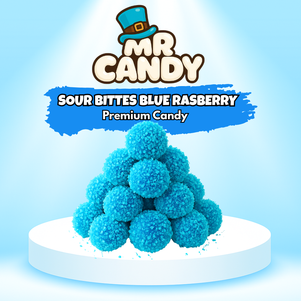 Mr Candy Sour Bites Viral Żelki Blue Rasberry
